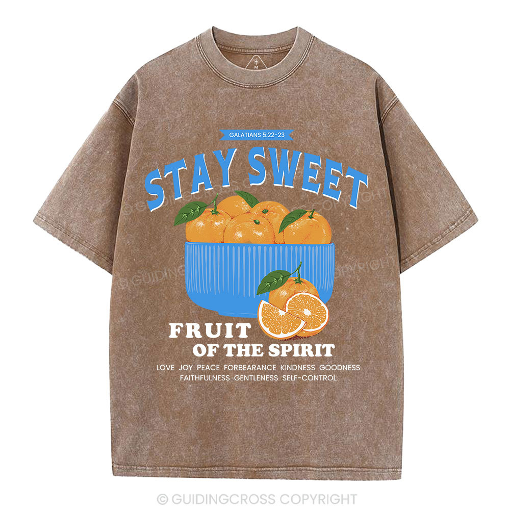 Stay Sweet Christian Washed T-Shirt
