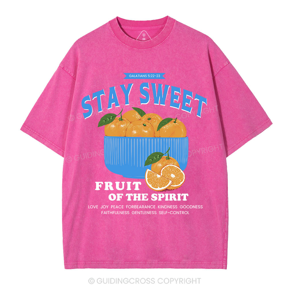 Stay Sweet Christian Washed T-Shirt