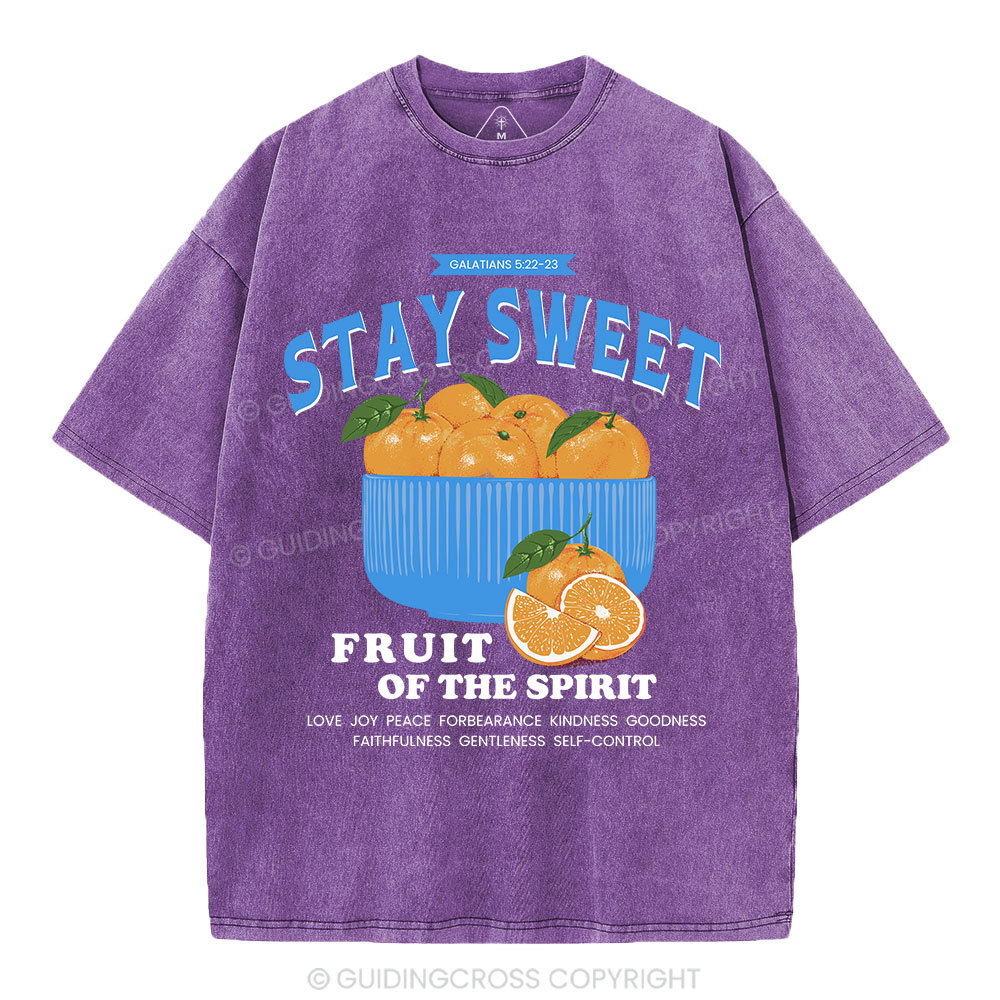 Stay Sweet Christian Washed T-Shirt