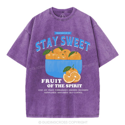 Stay Sweet Christian Washed T-Shirt