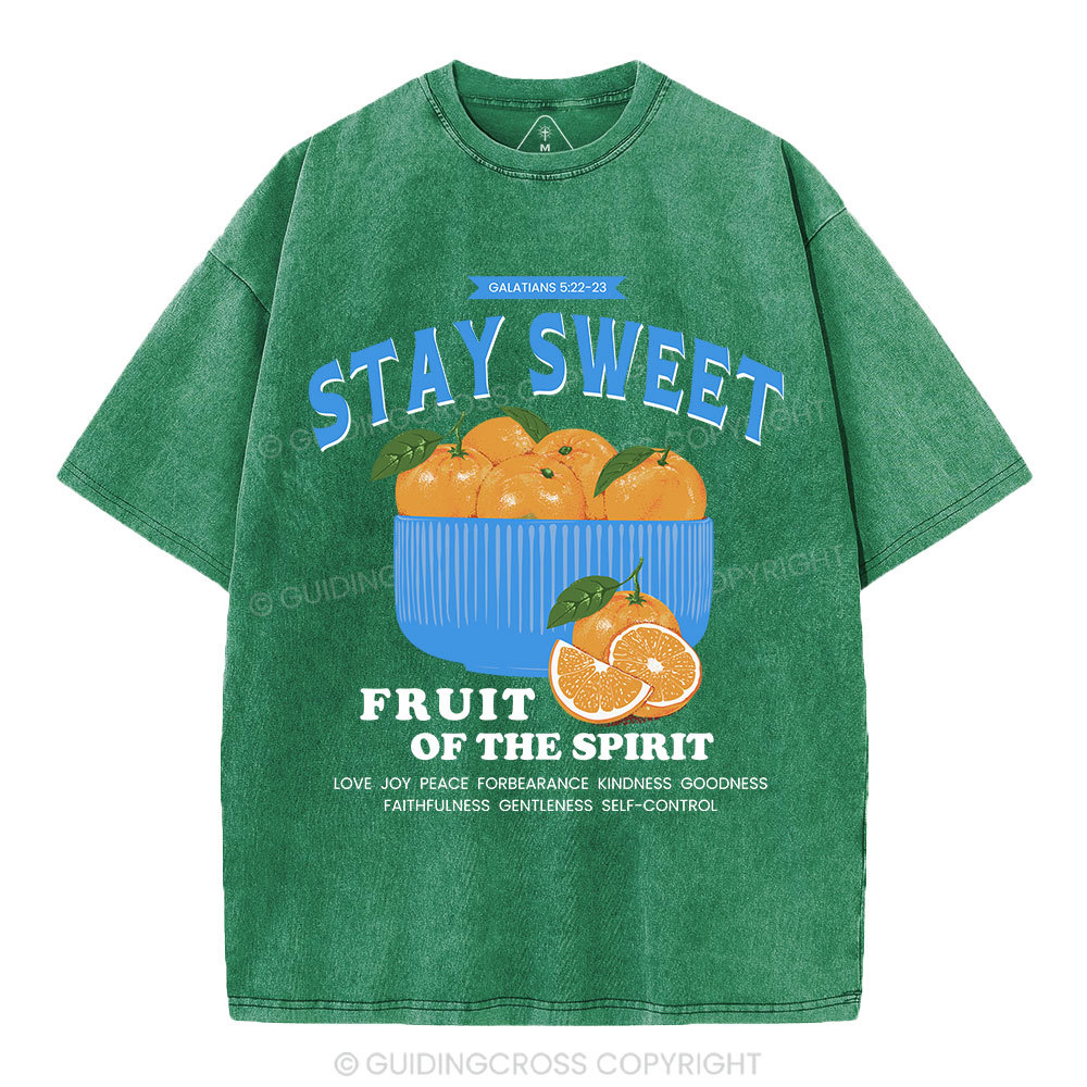 Stay Sweet Christian Washed T-Shirt