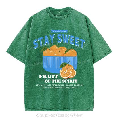 Stay Sweet Christian Washed T-Shirt