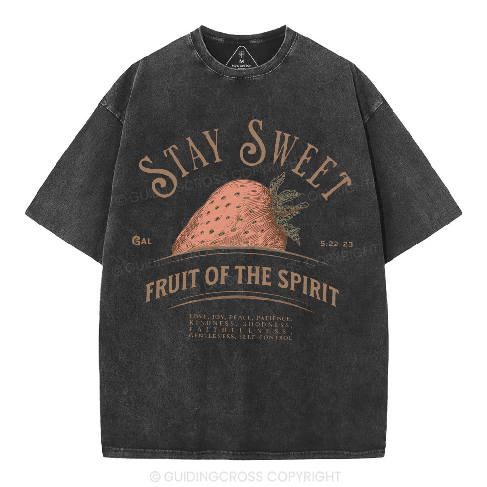 Stay Sweet Christian Washed T-Shirt