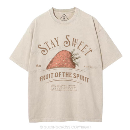 Stay Sweet Christian Washed T-Shirt