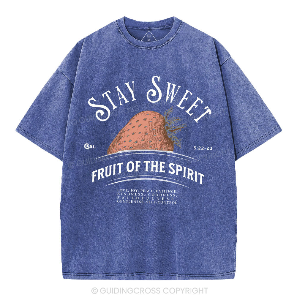 Stay Sweet Christian Washed T-Shirt