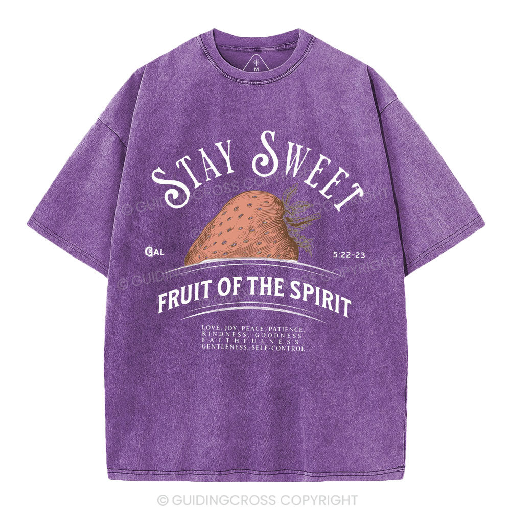 Stay Sweet Christian Washed T-Shirt