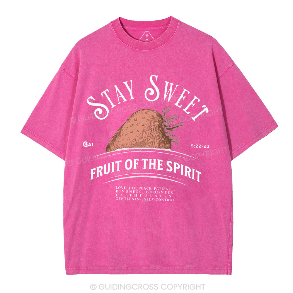 Stay Sweet Christian Washed T-Shirt