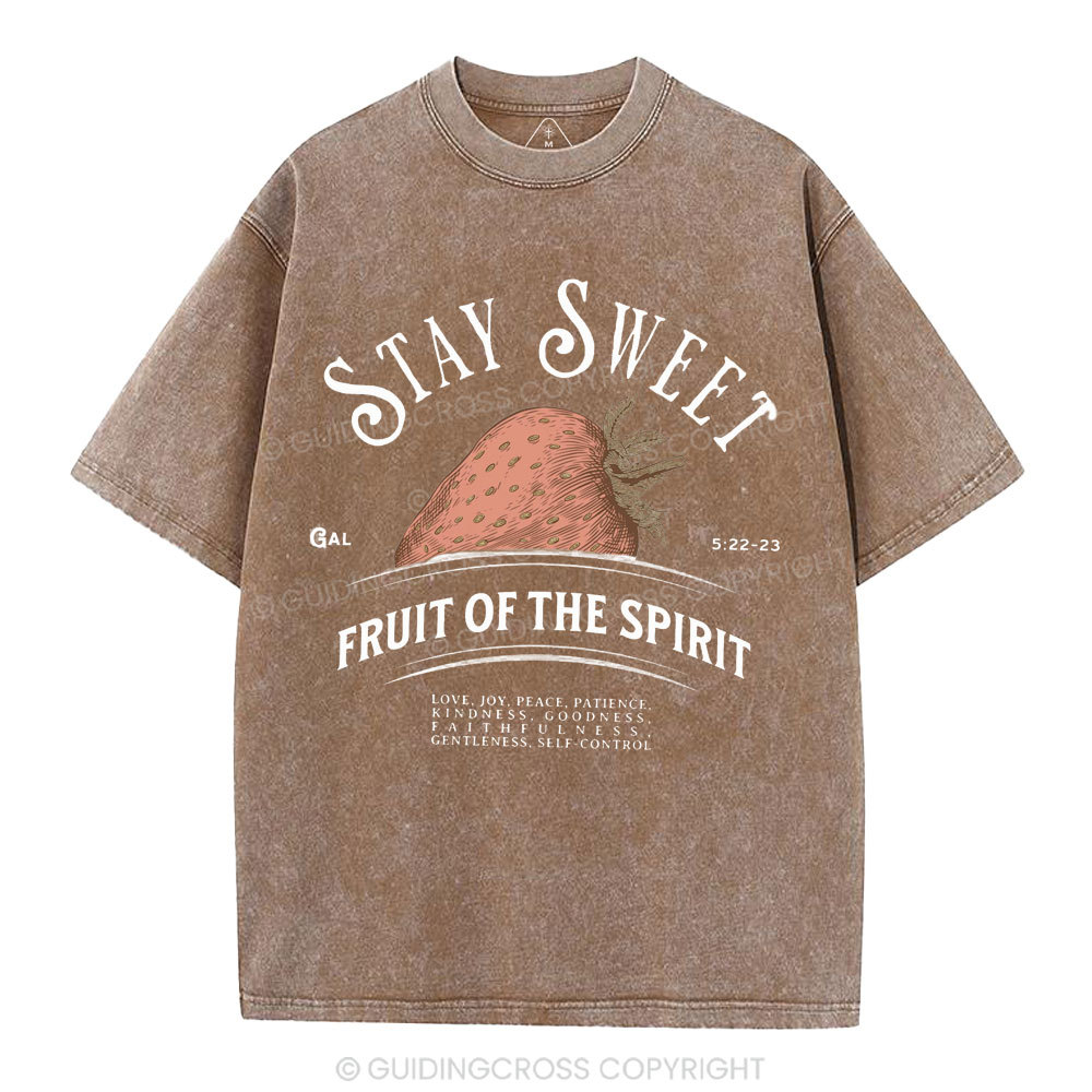 Stay Sweet Christian Washed T-Shirt