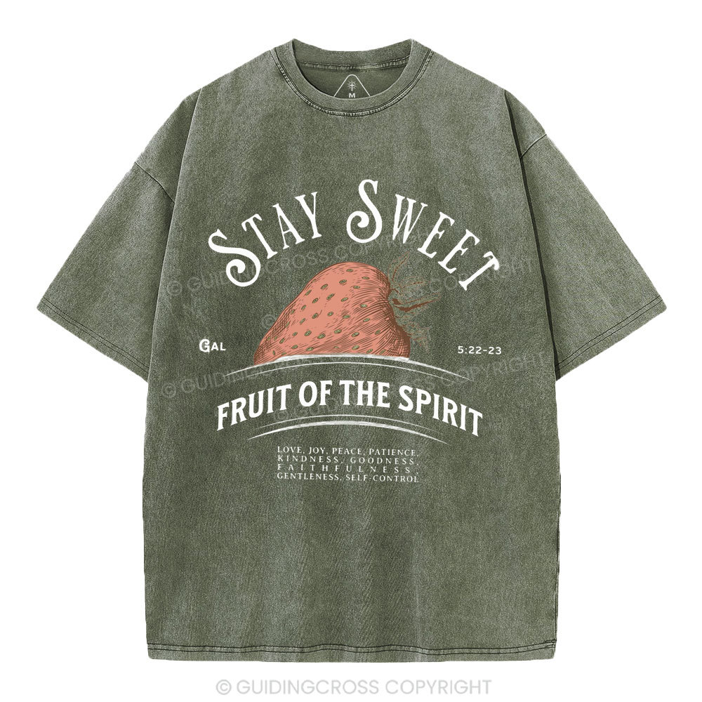 Stay Sweet Christian Washed T-Shirt