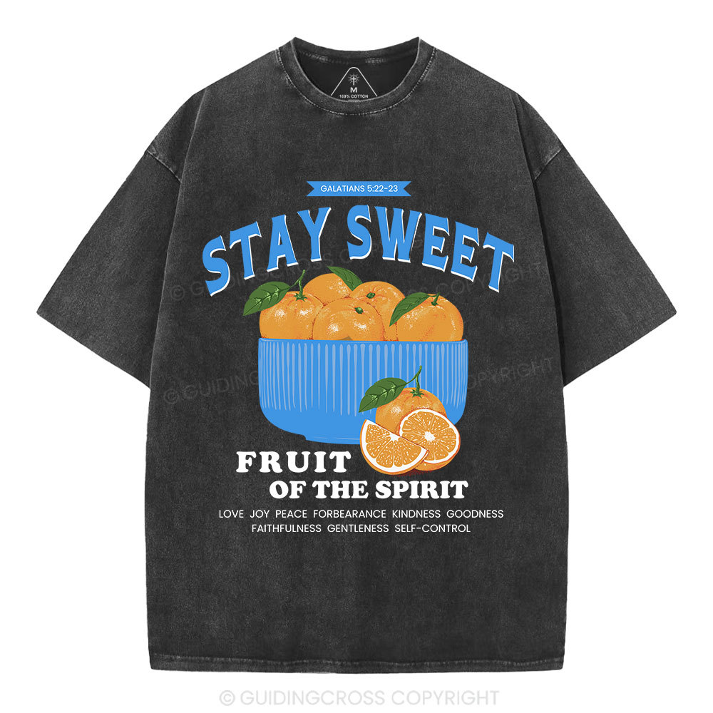 Stay Sweet Christian Washed T-Shirt
