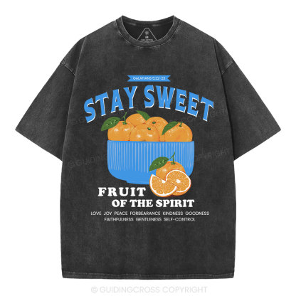 Stay Sweet Christian Washed T-Shirt