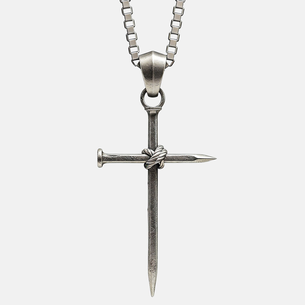 Sting Cross Christian 925 Sterling Silver Necklace