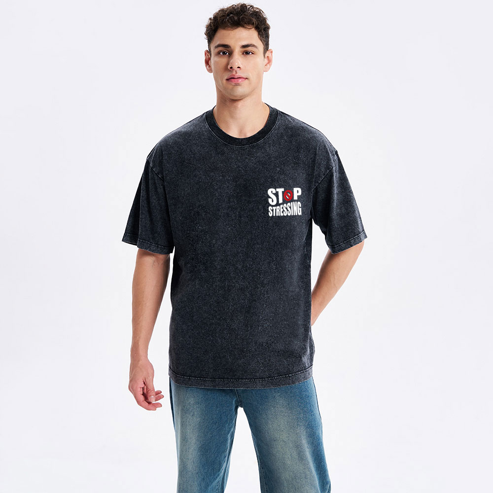 Stop Stressing Christian Washed T-Shirt