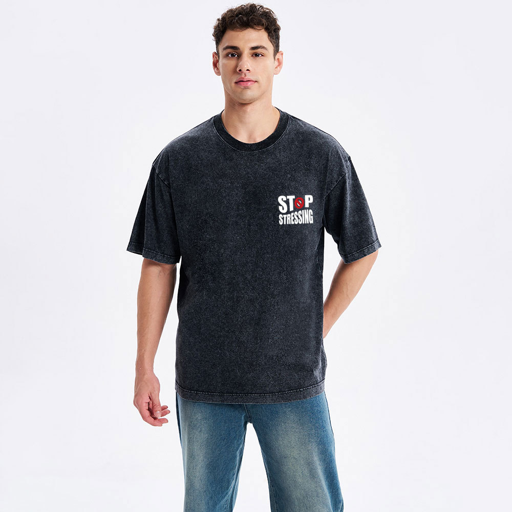 Stop Stressing Christian Washed T-Shirt