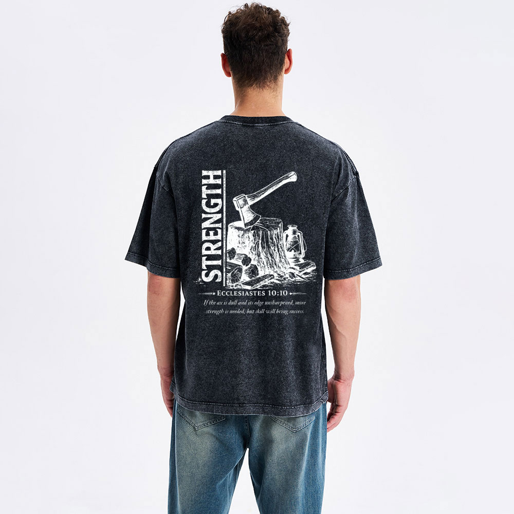 Strength Christian Washed T-Shirt