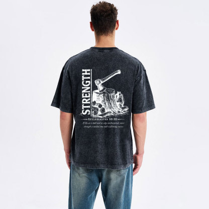 Strength Christian Washed T-Shirt