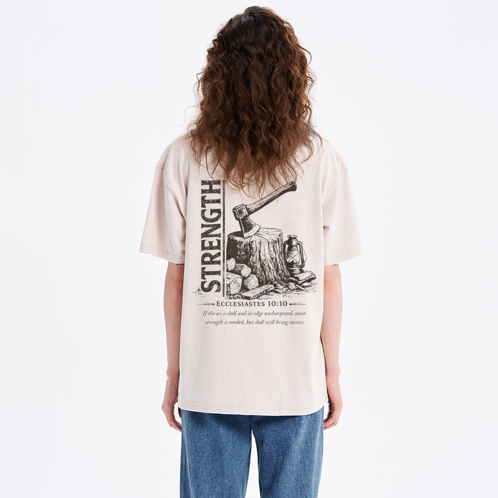 Strength Christian Washed T-Shirt