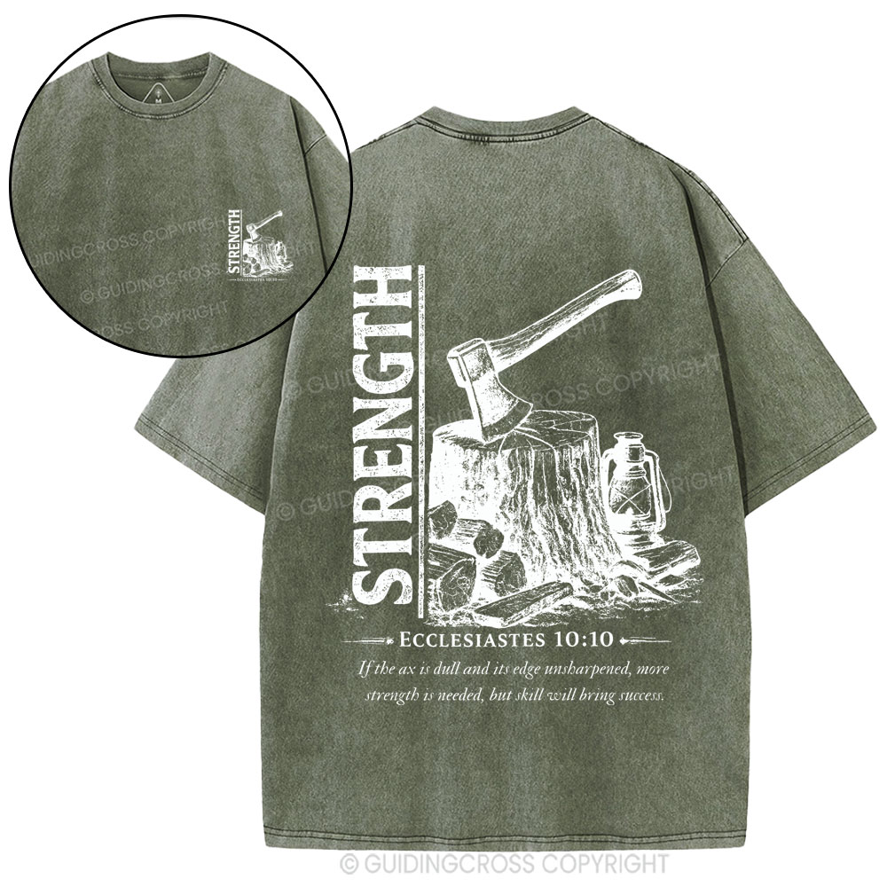 Strength Christian Washed T-Shirt