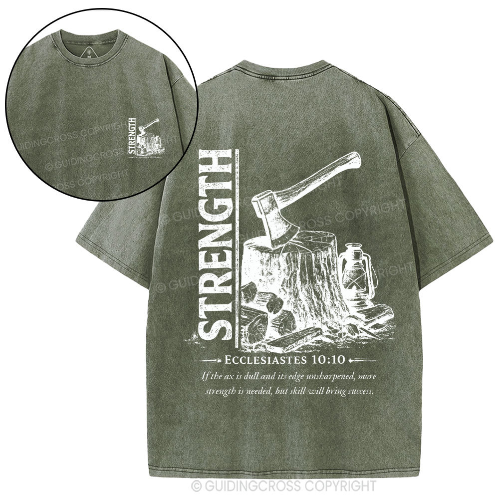 Strength Christian Washed T-Shirt