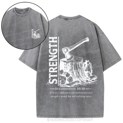 Strength Christian Washed T-Shirt