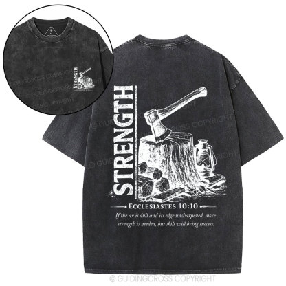 Strength Christian Washed T-Shirt