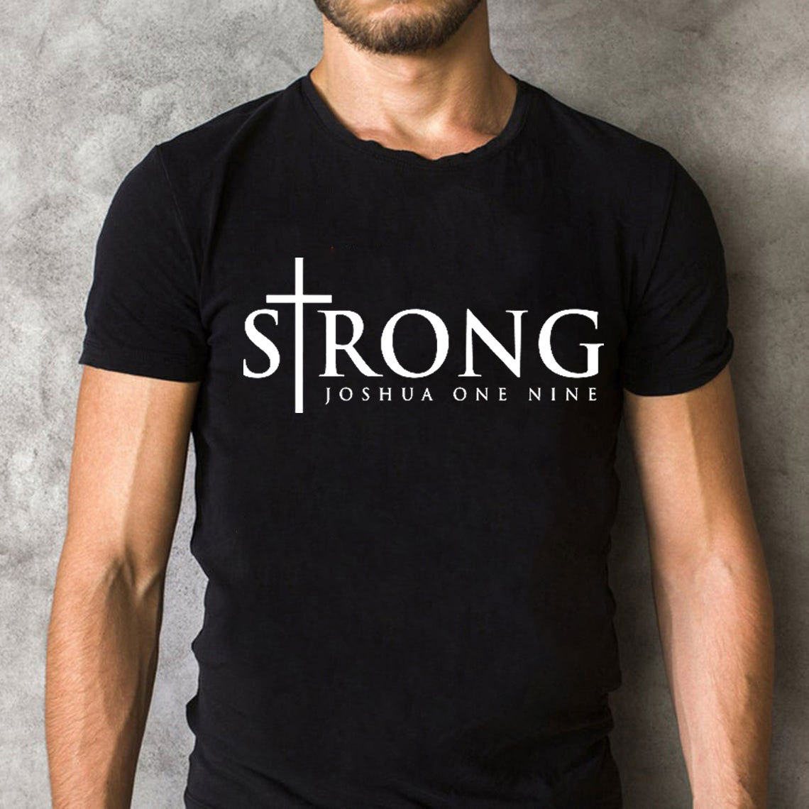 Strong Joshua One Nine Christian T-Shirt