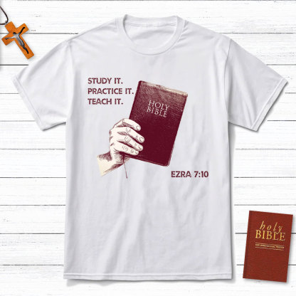 Study The Holy Bible Christian T-Shirt