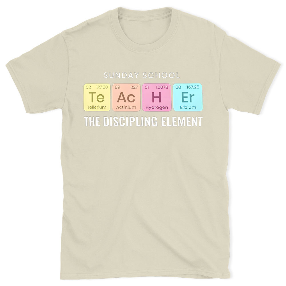 Sunday School The Discipling Element Christian T-Shirt