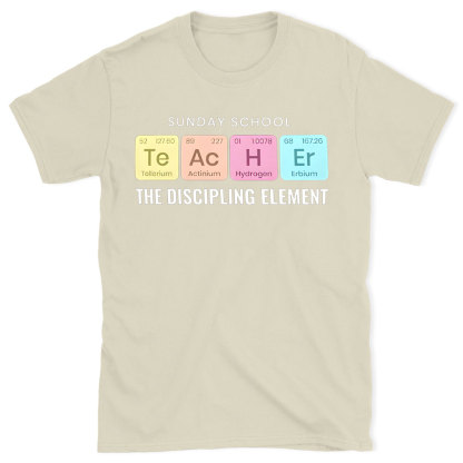Sunday School The Discipling Element Christian T-Shirt