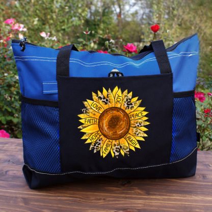 Sunflower Christian Tote Bag