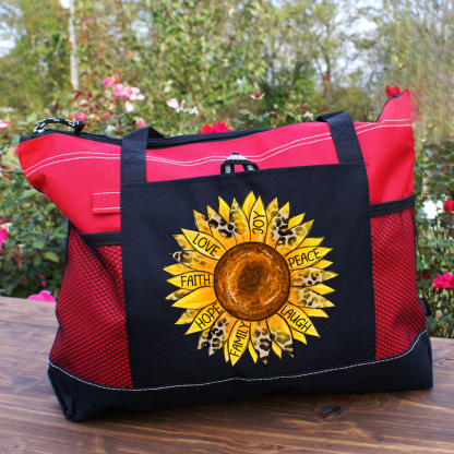 Sunflower Christian Tote Bag