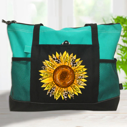 Sunflower Christian Tote Bag