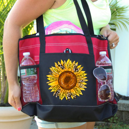 Sunflower Christian Tote Bag