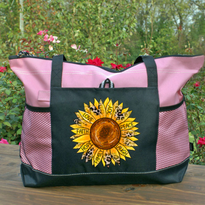 Sunflower Christian Tote Bag