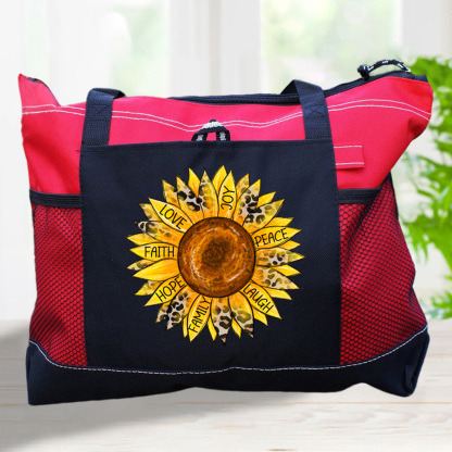 Sunflower Christian Tote Bag
