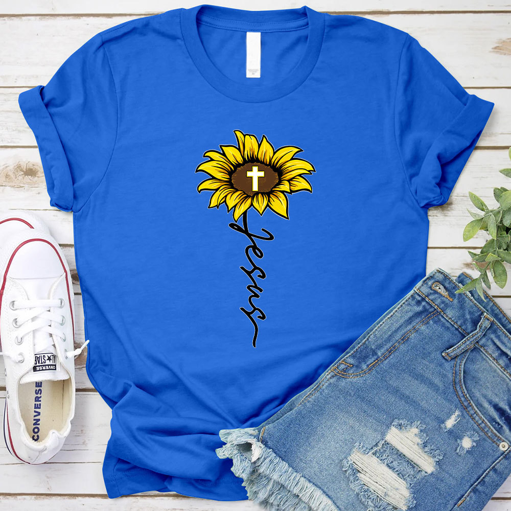 Sunflower Of Jesus Christian T-Shirt