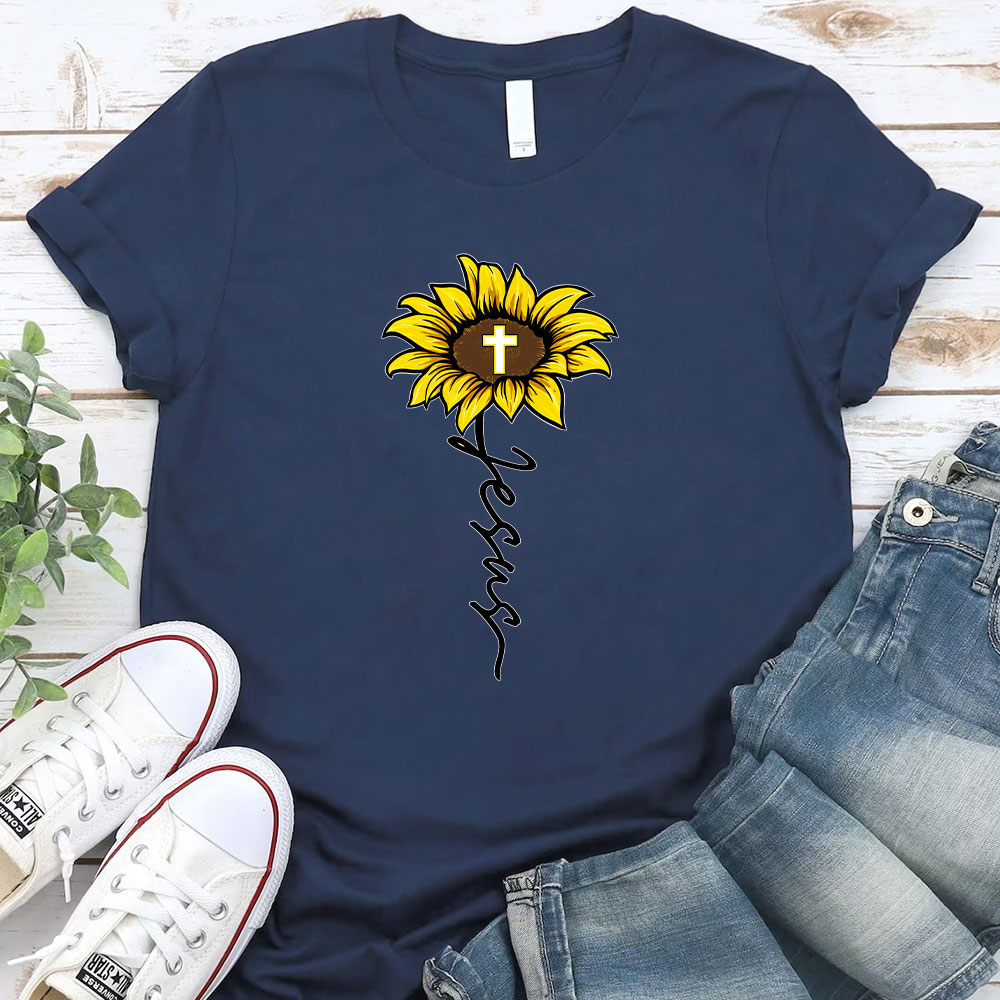 Sunflower Of Jesus Christian T-Shirt