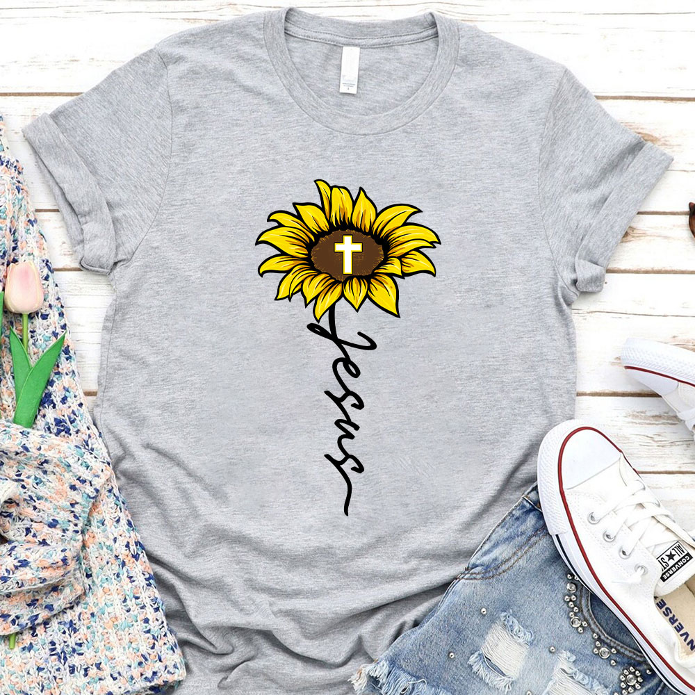 Sunflower Of Jesus Christian T-Shirt