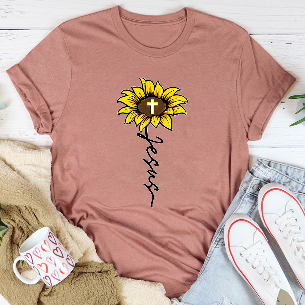 Sunflower Of Jesus Christian T-Shirt