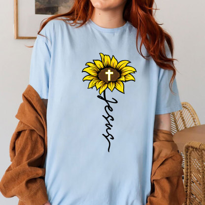 Sunflower Of Jesus Christian T-Shirt