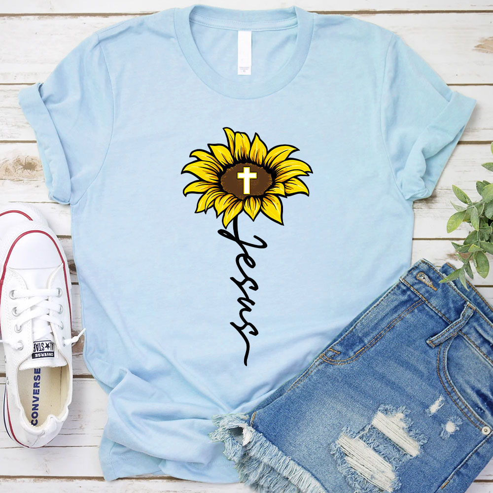 Sunflower Of Jesus Christian T-Shirt