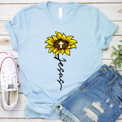 Sunflower Of Jesus Christian T-Shirt