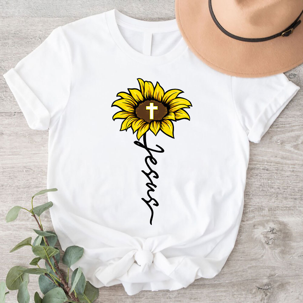 Sunflower Of Jesus Christian T-Shirt