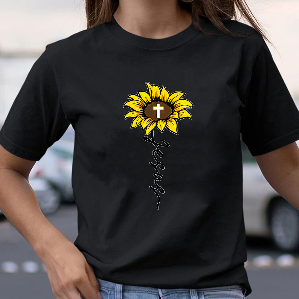 Sunflower Of Jesus Christian T-Shirt