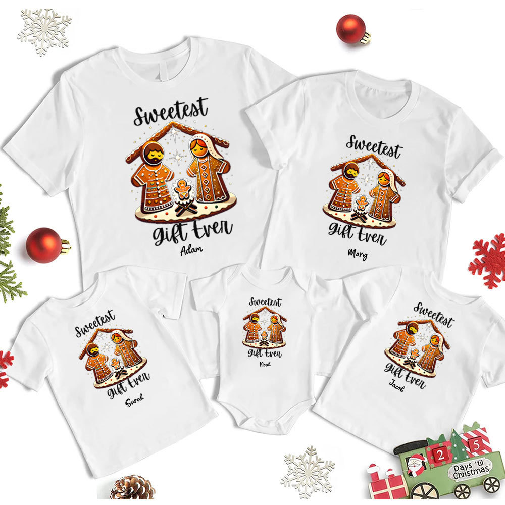 Sweet Gift Ever Christmas Family Matching Shirts