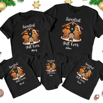 Sweet Gift Ever Christmas Family Matching Shirts