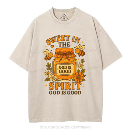 Sweet In The Spirit Christian Washed T-Shirt