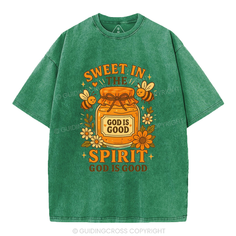 Sweet In The Spirit Christian Washed T-Shirt
