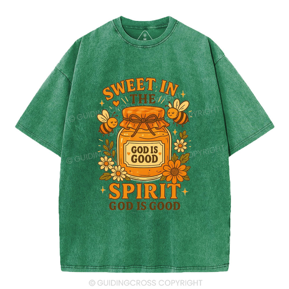 Sweet In The Spirit Christian Washed T-Shirt