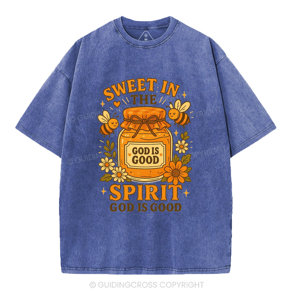 Sweet In The Spirit Christian Washed T-Shirt